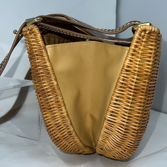 Rodo Rattan Leather Adjustable Shoulder Crossbody Strap Made in Italy Rare - Picture 10 of 16